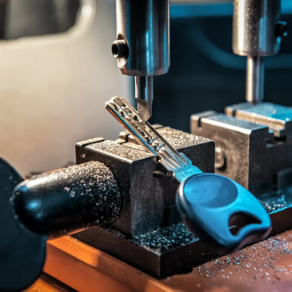 Mobile key cutting service van in Abu Dhabi